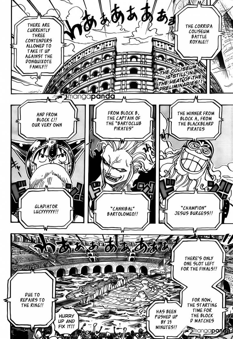 One Piece, Chapter 720 - Convict Gladiators image 04