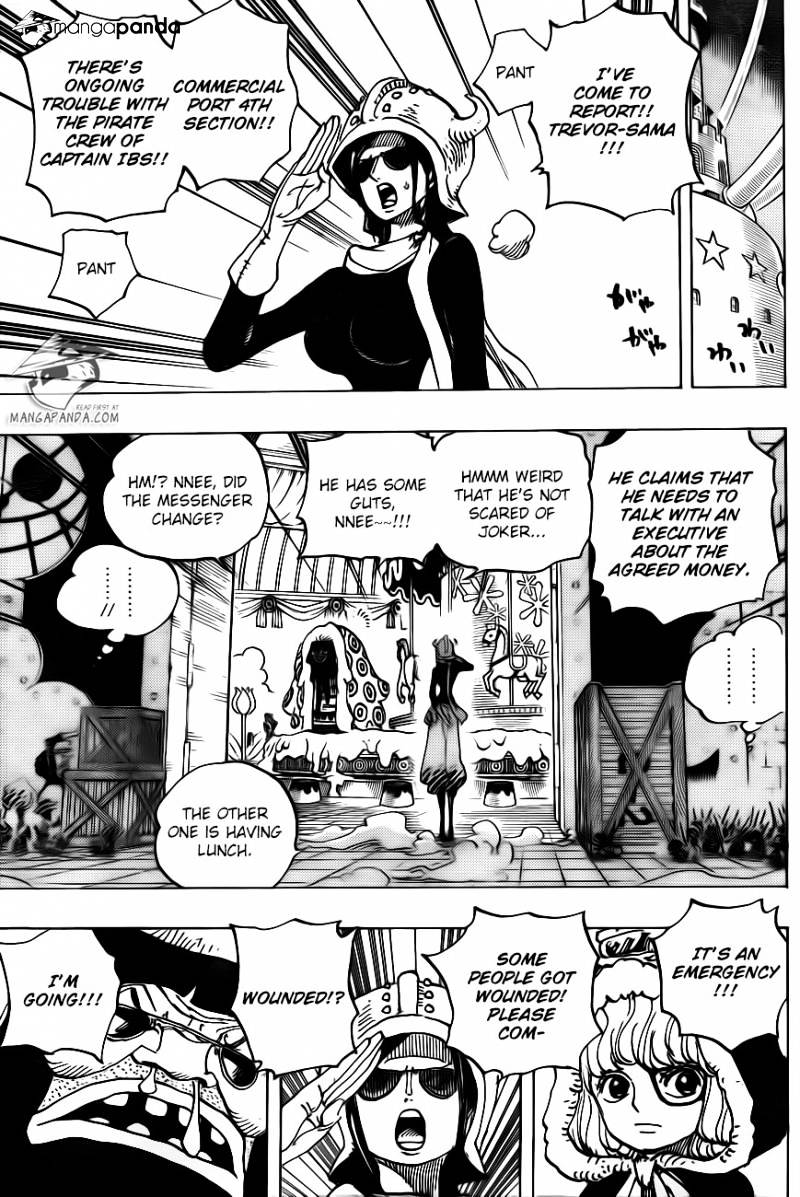 One Piece, Chapter 738 - Trevor army, special executive Sugar image 10