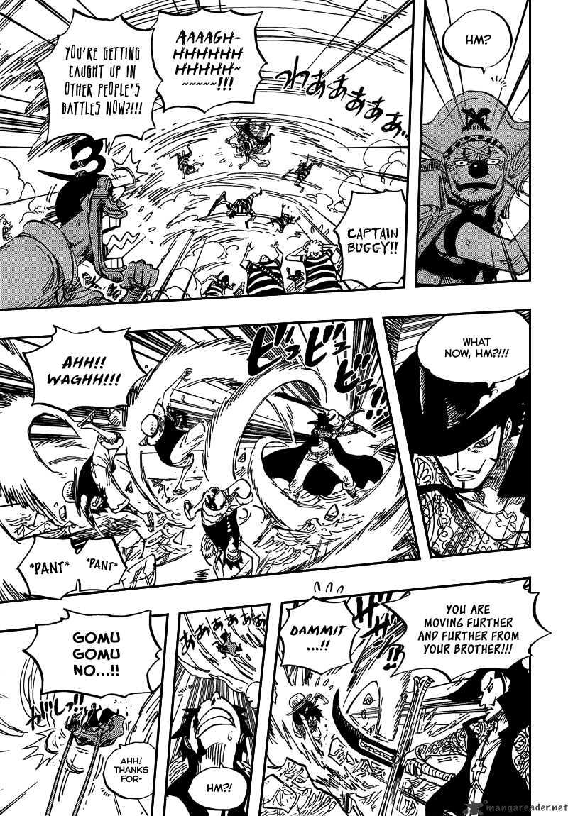 One Piece, Chapter 561 - Luffy vs Mihawk image 09