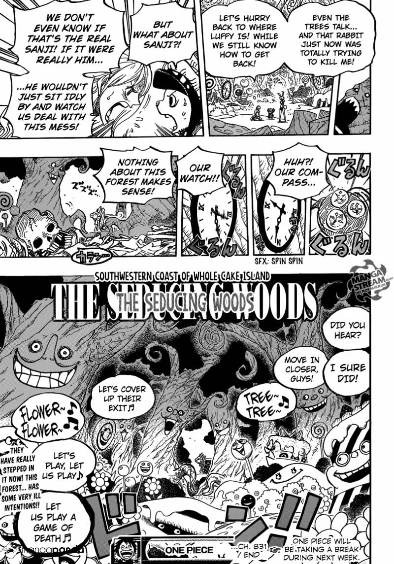 One Piece, Chapter 831 - Adventure in a Mysterious Forest image 19