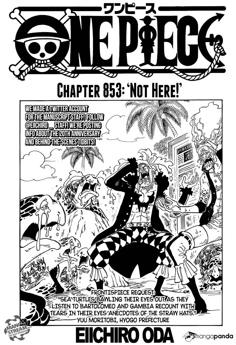 One Piece, Chapter 853 - Not Herea image 01