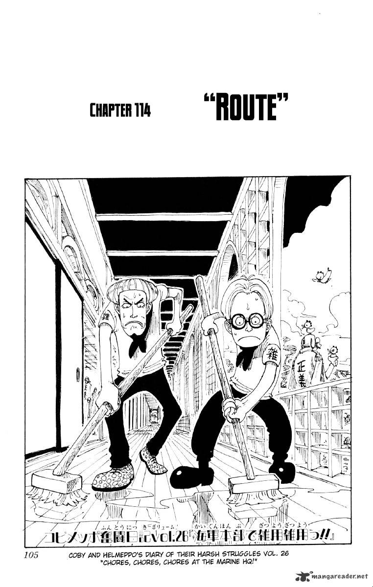 One Piece, Chapter 114 - The Route image 01