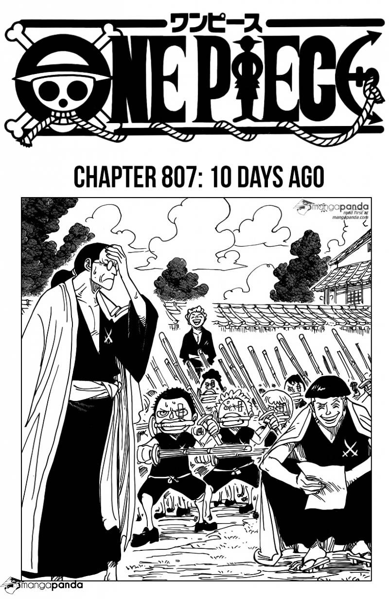 One Piece, Chapter 807 - 10 Days Ago image 01