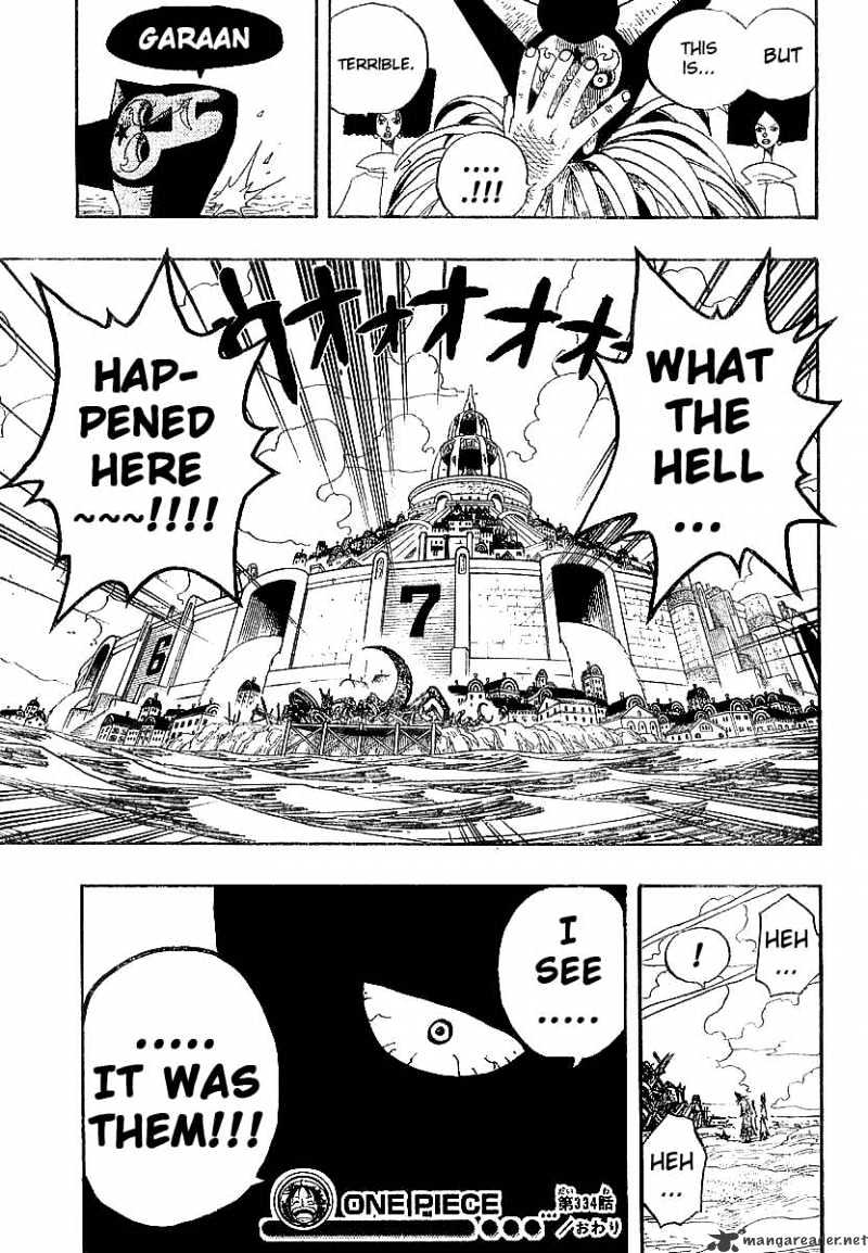 One Piece, Chapter 334 - The Big Incident In The Locked Room image 18