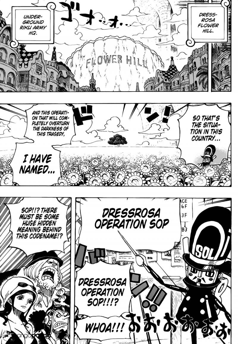 One Piece, Chapter 731 - Dressrosa Operation SOP image 05