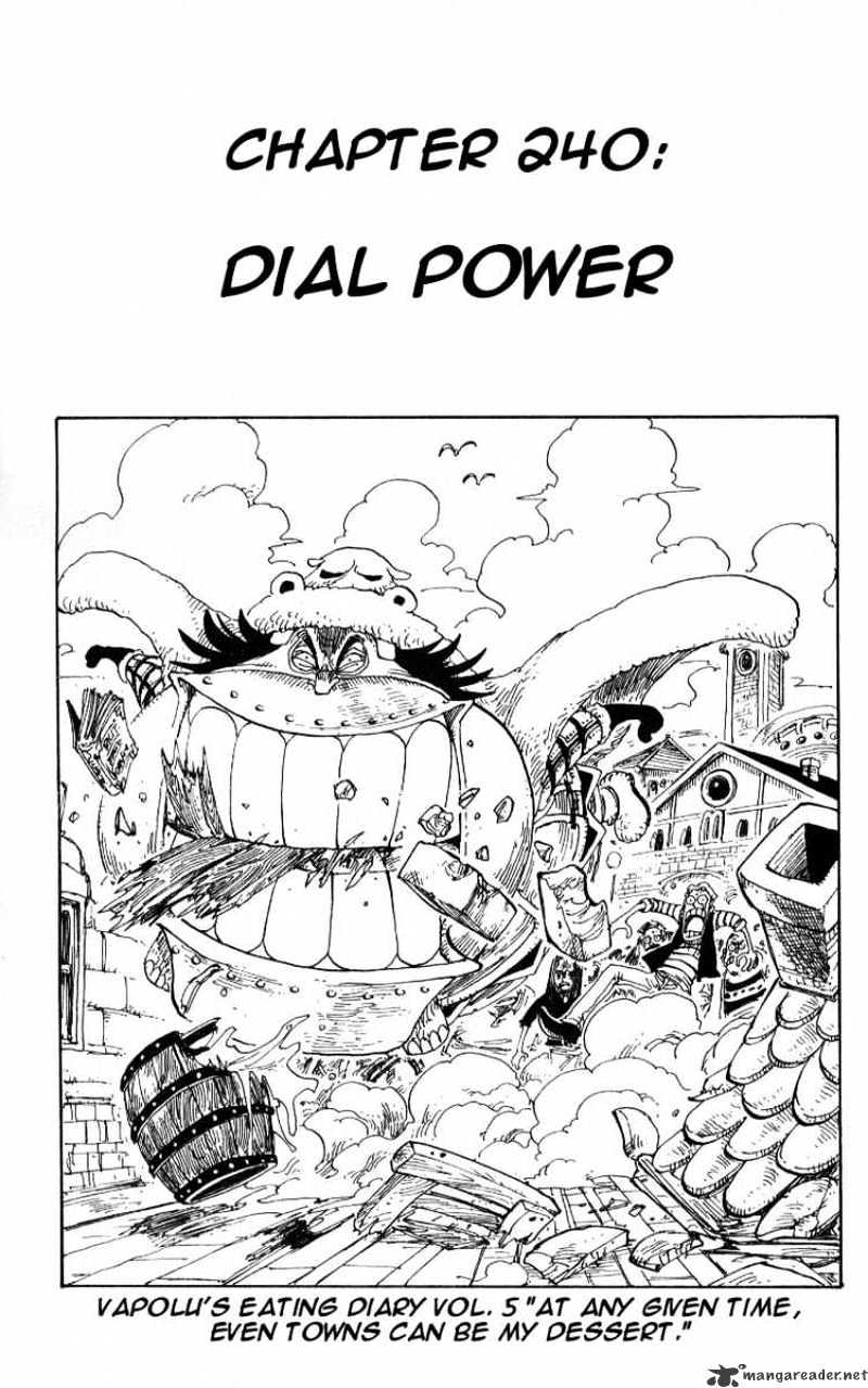 One Piece, Chapter 240 - Dial Energy image 01