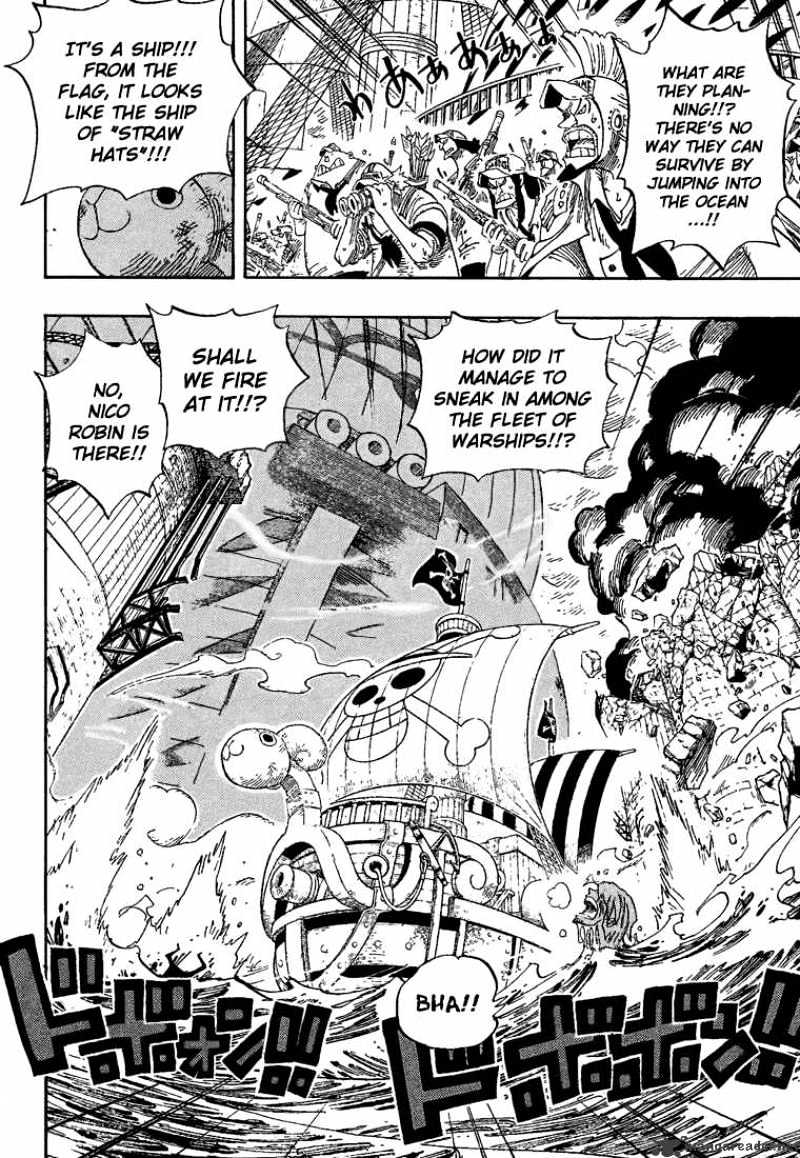 One Piece, Chapter 429 - Complete Defeat image 02