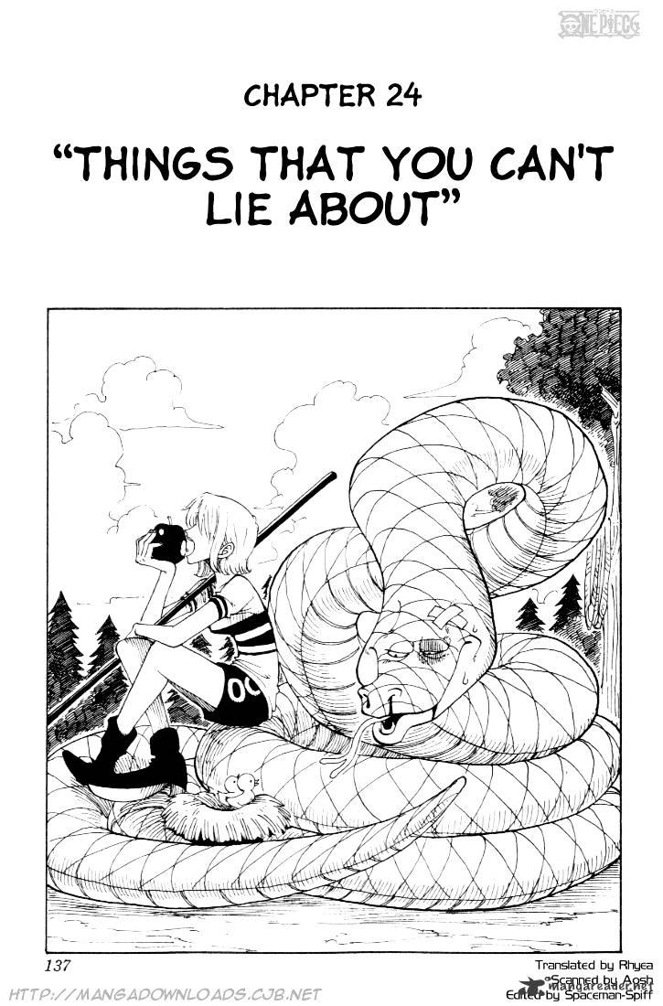 One Piece, Chapter 24 - Things That You Cant Lie About image 01