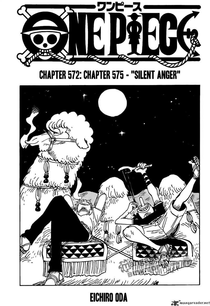 One Piece, Chapter 575 - Silent Anger image 01