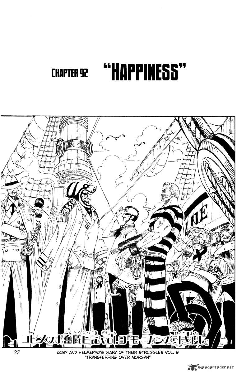 One Piece, Chapter 92 - Happiness image 01
