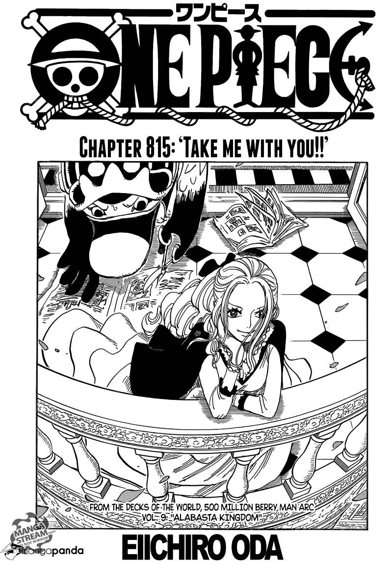 One Piece, Chapter 815 - Take Me With You image 01