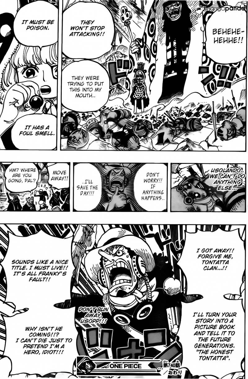 One Piece, Chapter 740 - Please!!! image 21