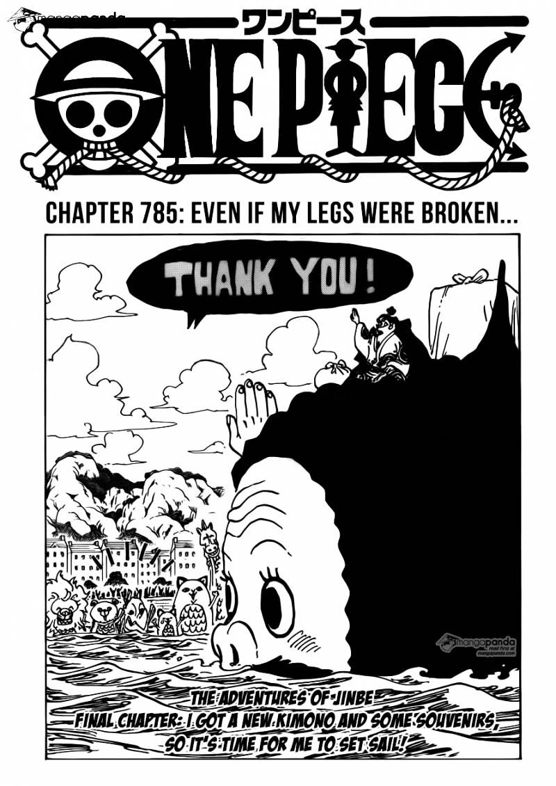 One Piece, Chapter 785 - Even if my legs were broken image 01