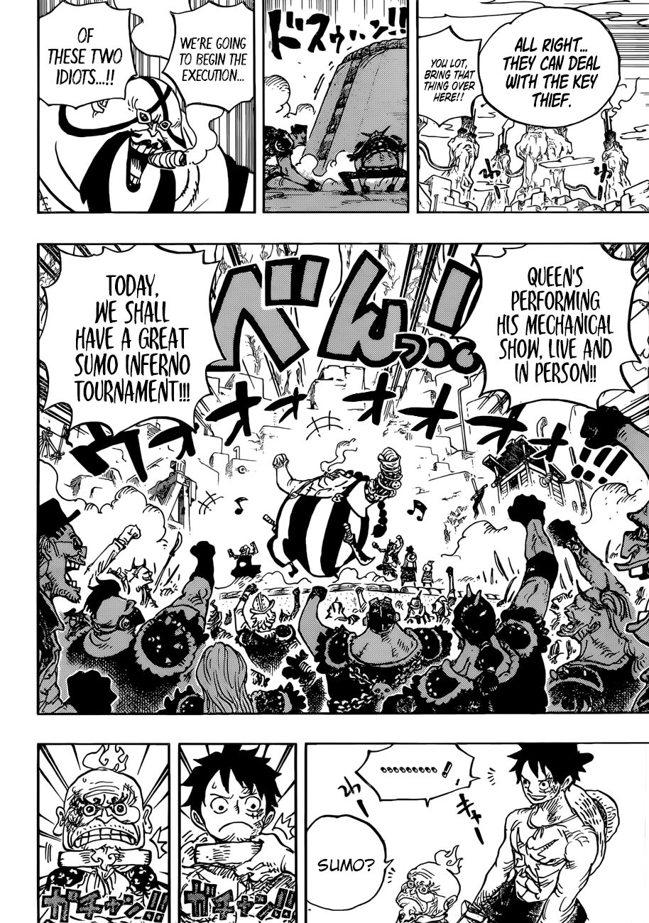 One Piece, Chapter 936 - The Great Sumo Inferno Tournament image 05