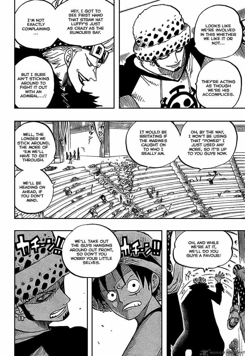 One Piece, Chapter 504 - Pirate Front Line on the Move!! image 14