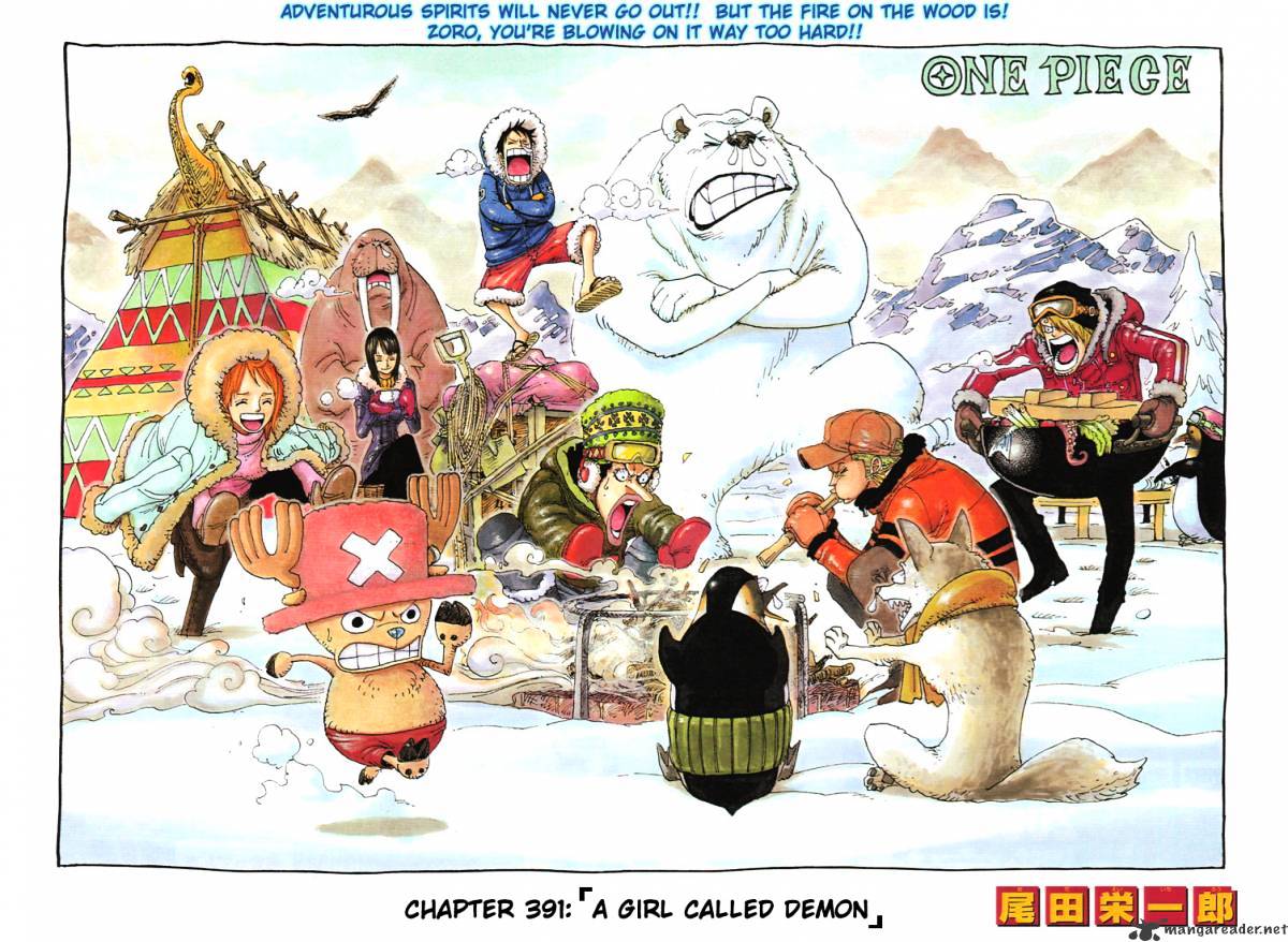 One Piece, Chapter 391 - A Girl Called Demon image 01
