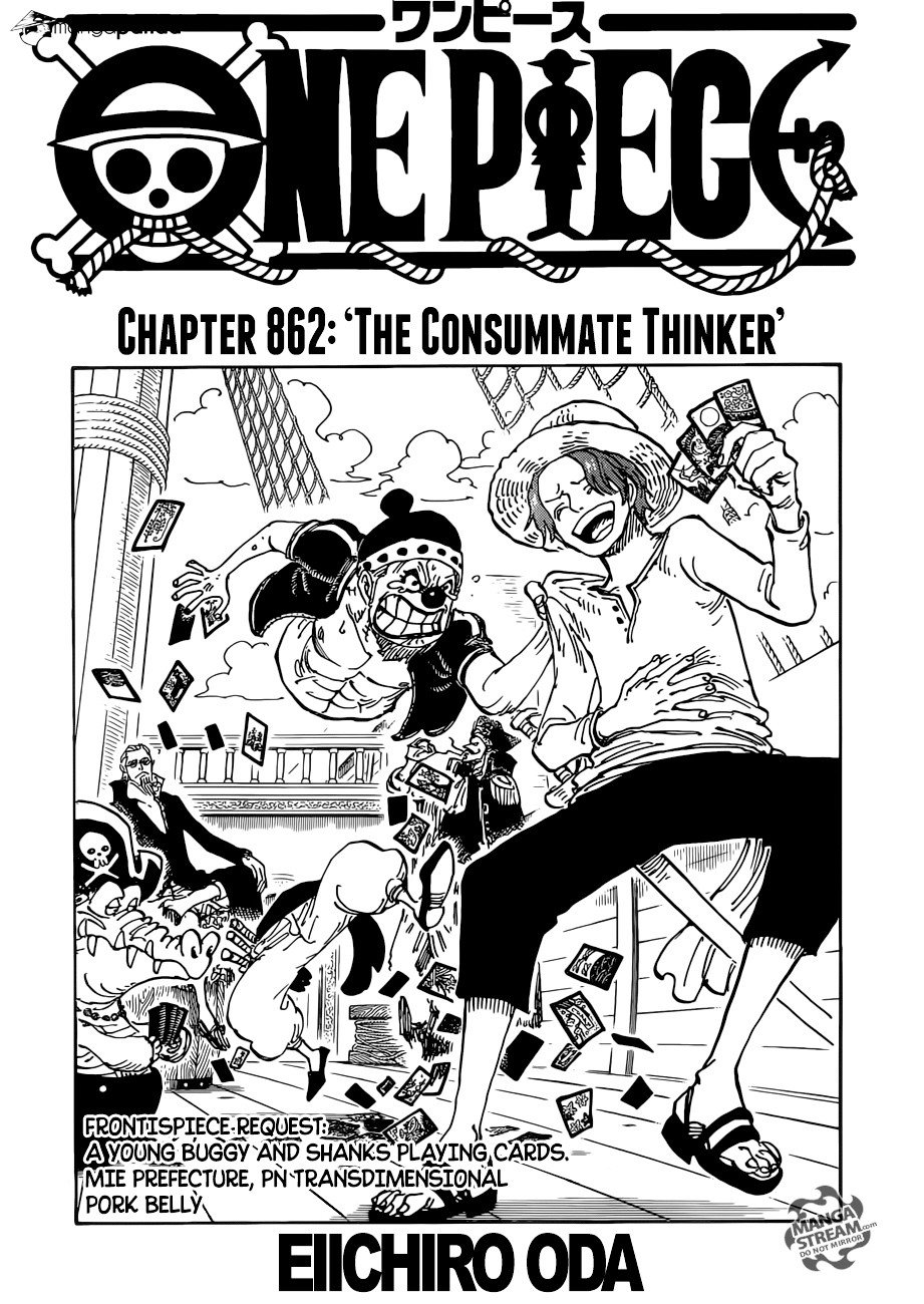 One Piece, Chapter 862 - The Consummate Thinker image 01
