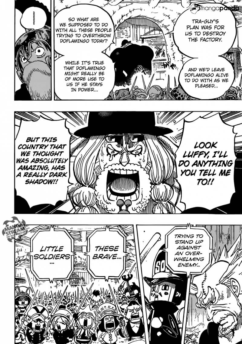 One Piece, Chapter 729 - Shichibukai Doflamingo VS Shichibukai Law image 13