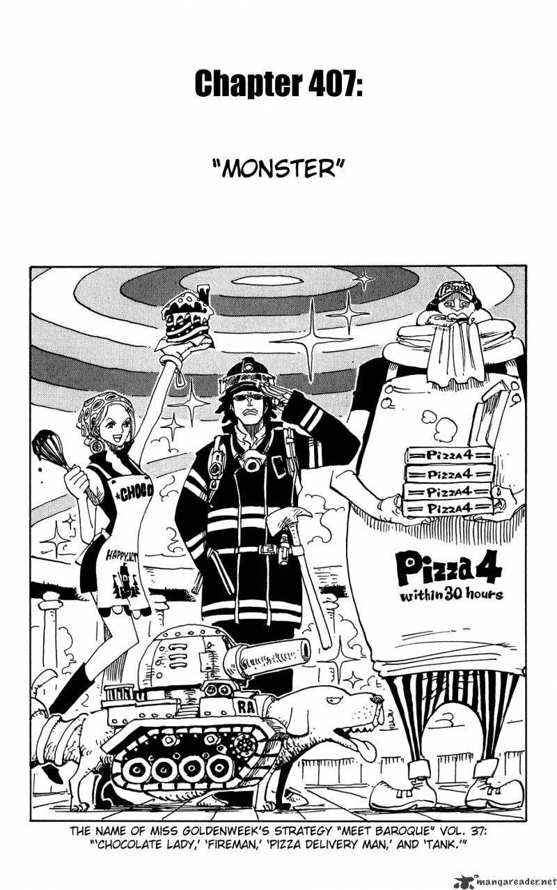 One Piece, Chapter 407 - Monster image 01