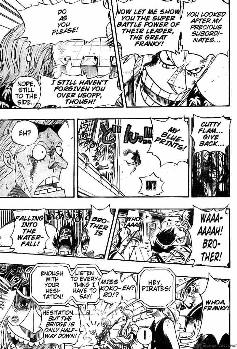 One Piece, Chapter 399 - Jump To The Fall!! image 14