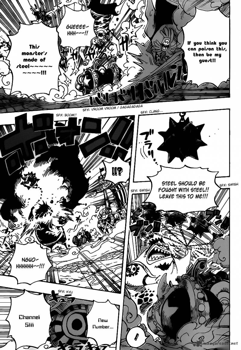 One Piece, Chapter 635 - So Grotesque I Could Fly image 14