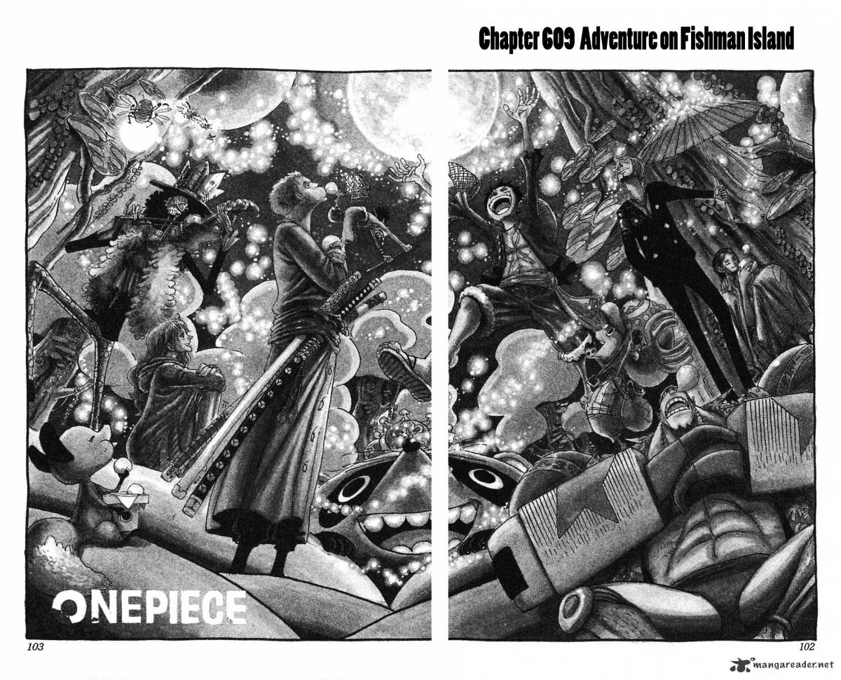 One Piece, Chapter 609 - Adventure on Fishman Island image 01