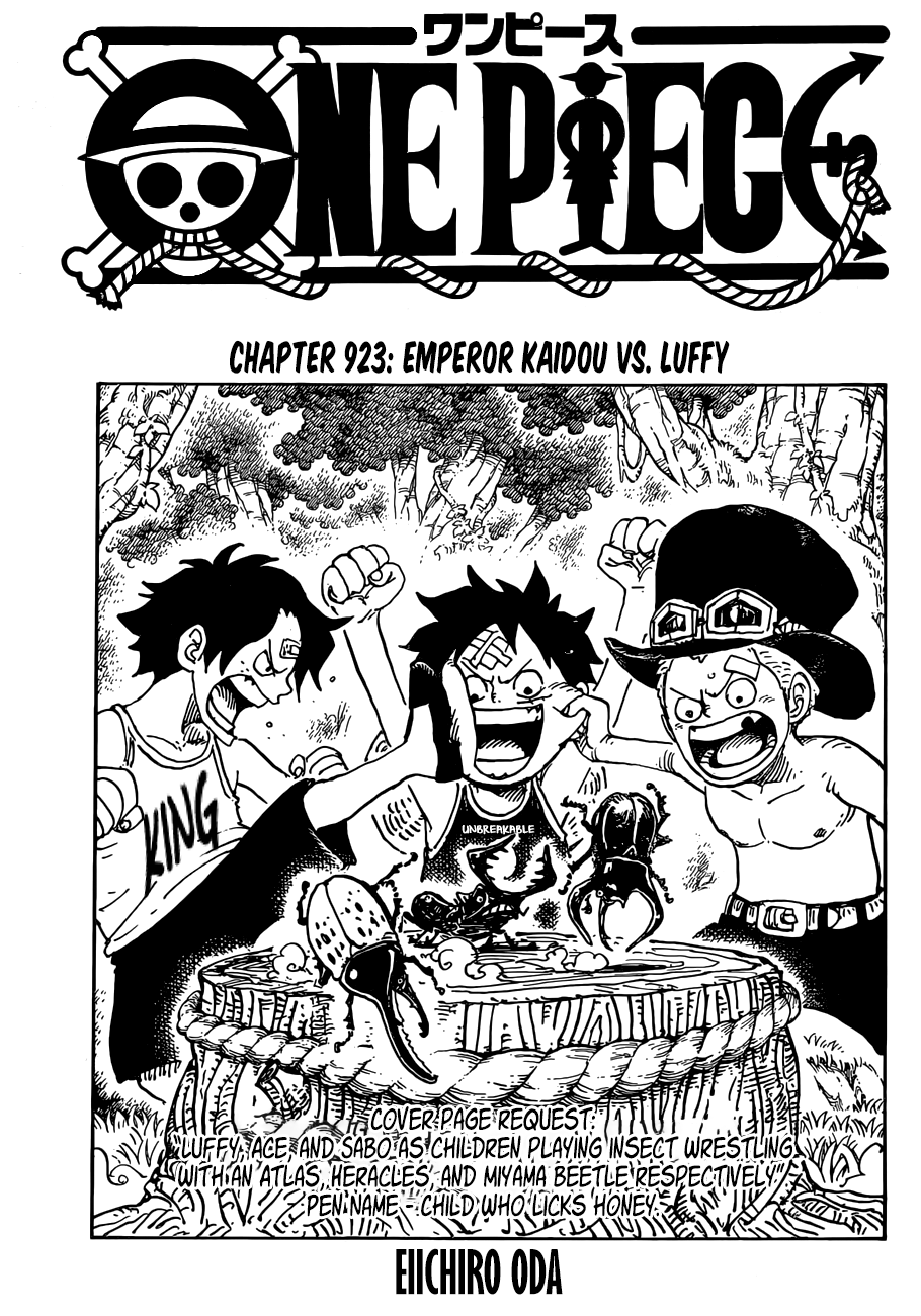 One Piece, Chapter 923 - Emperor Kaidou VS. Luffy image 01
