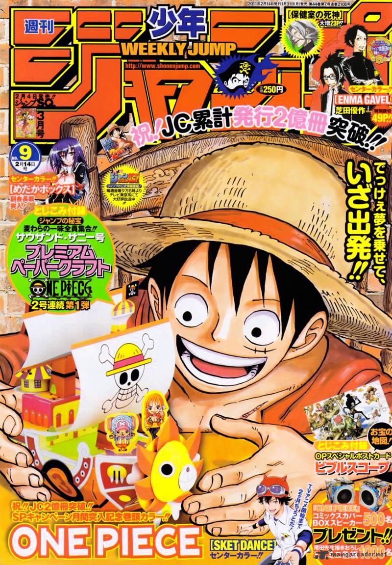 One Piece, Chapter 612 - Brought By The Shark They Saved image 01