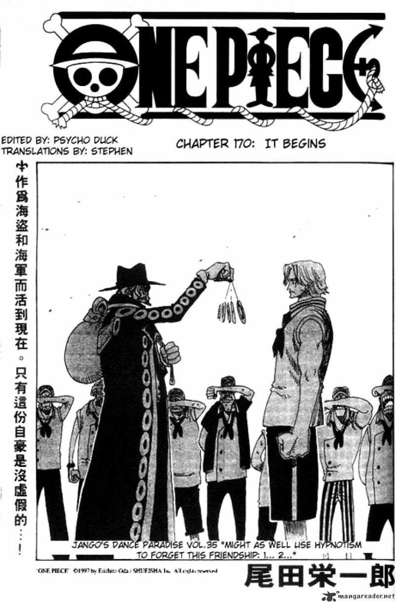 One Piece, Chapter 170 - It Begins image 01