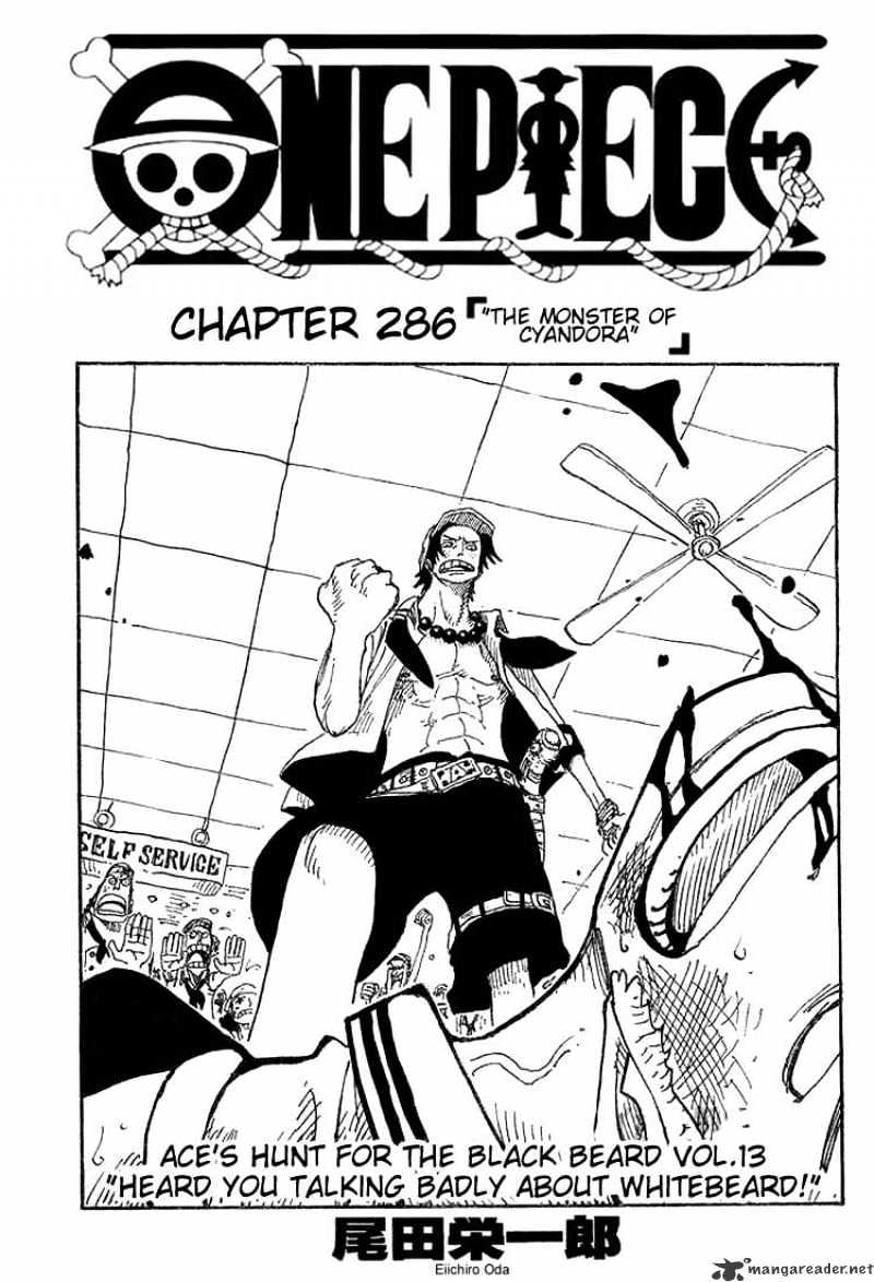 One Piece, Chapter 286 - The Monster Of Cyandora image 01