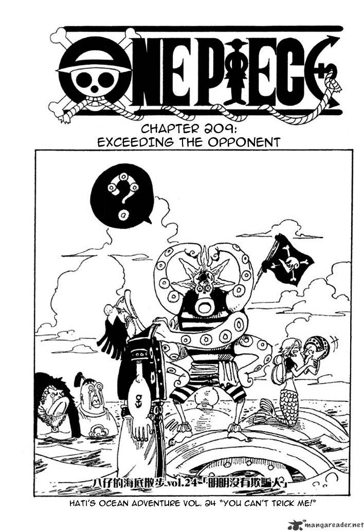 One Piece, Chapter 209 - Exceeding the Opponent image 01