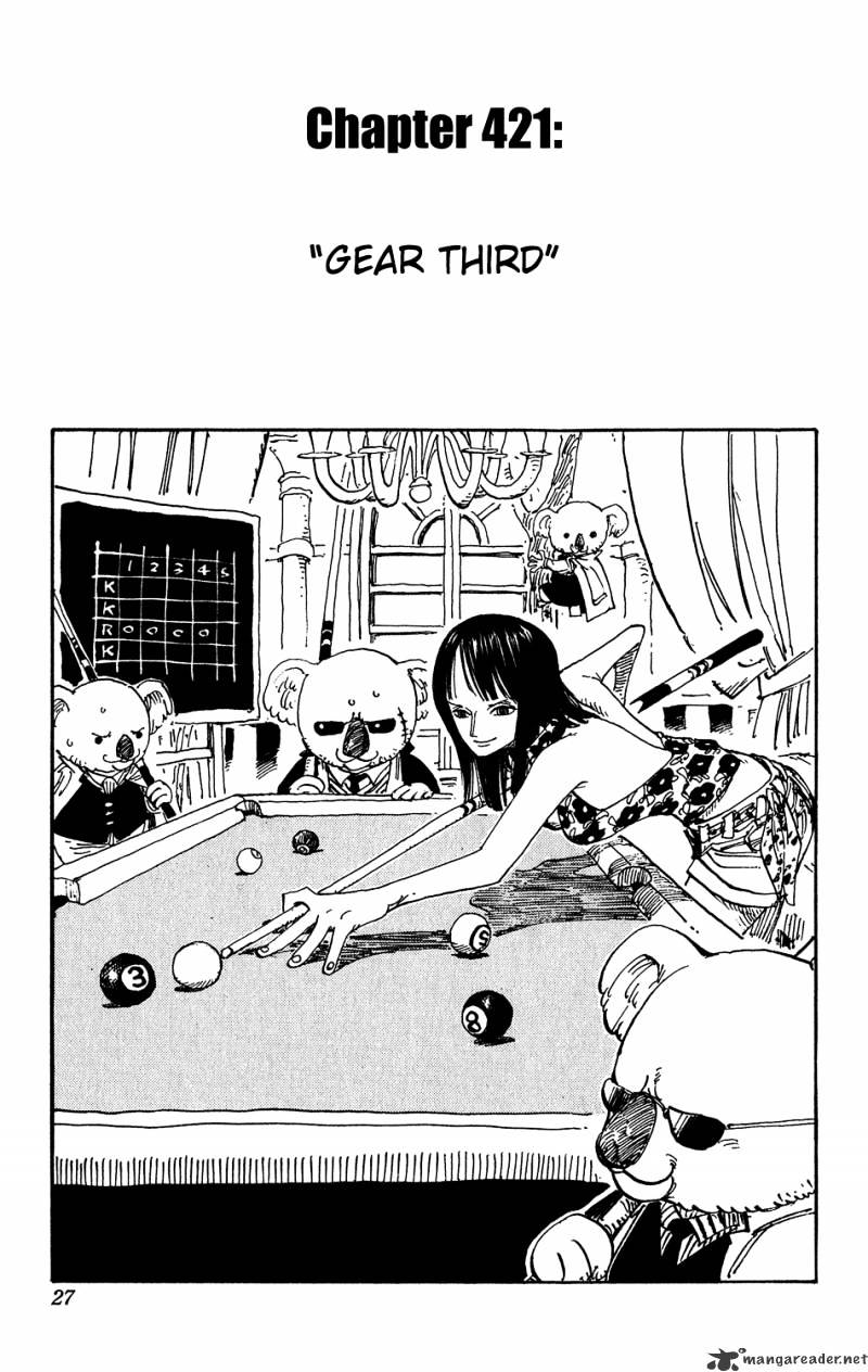 One Piece, Chapter 421 - Gear Third image 01