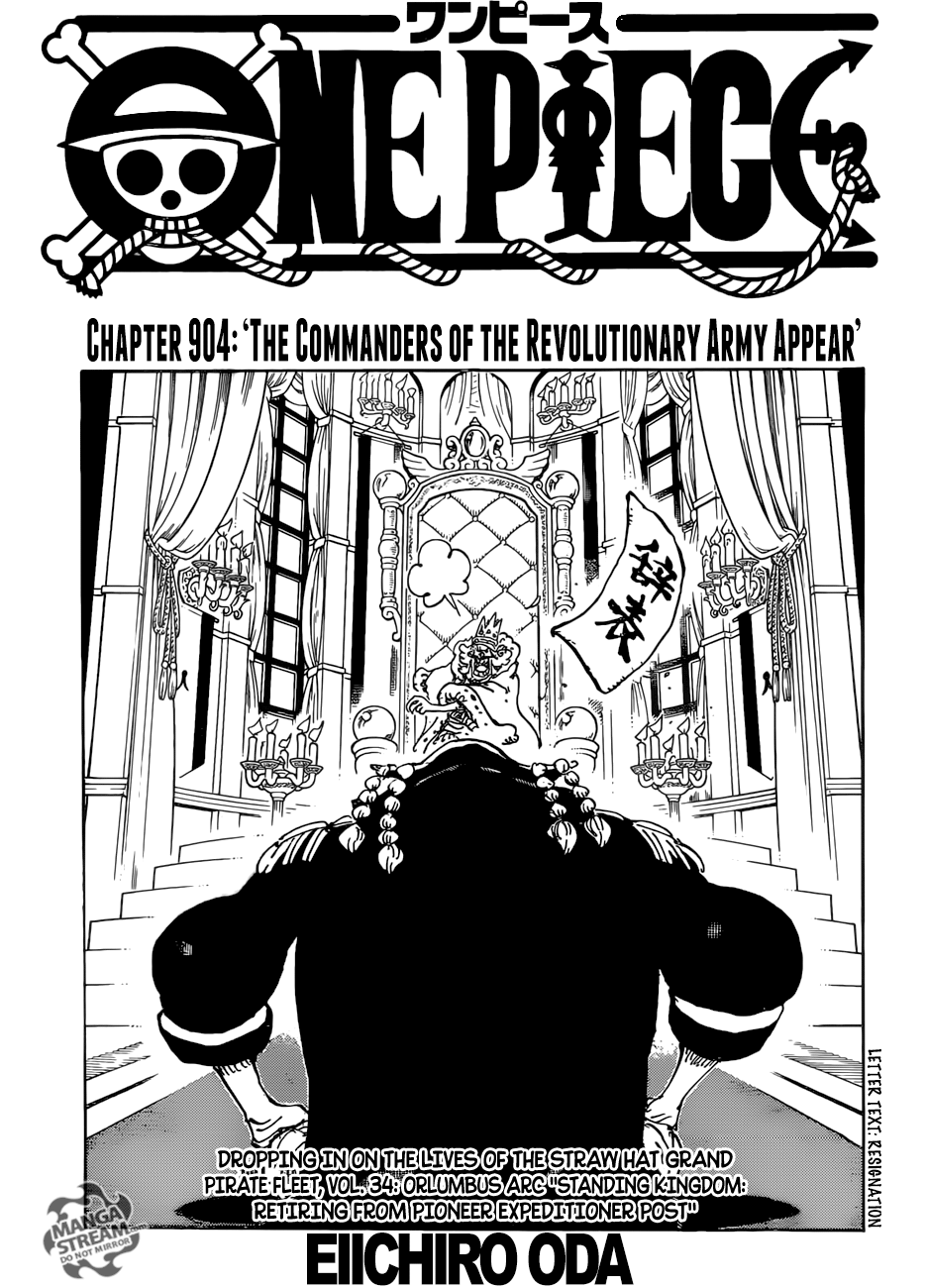 One Piece, Chapter 904 - The Commanders of the Revolutionary Army Appear image 01