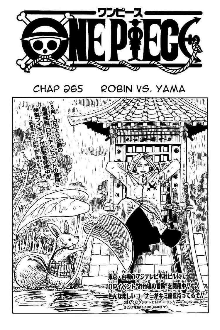One Piece, Chapter 265 image 01