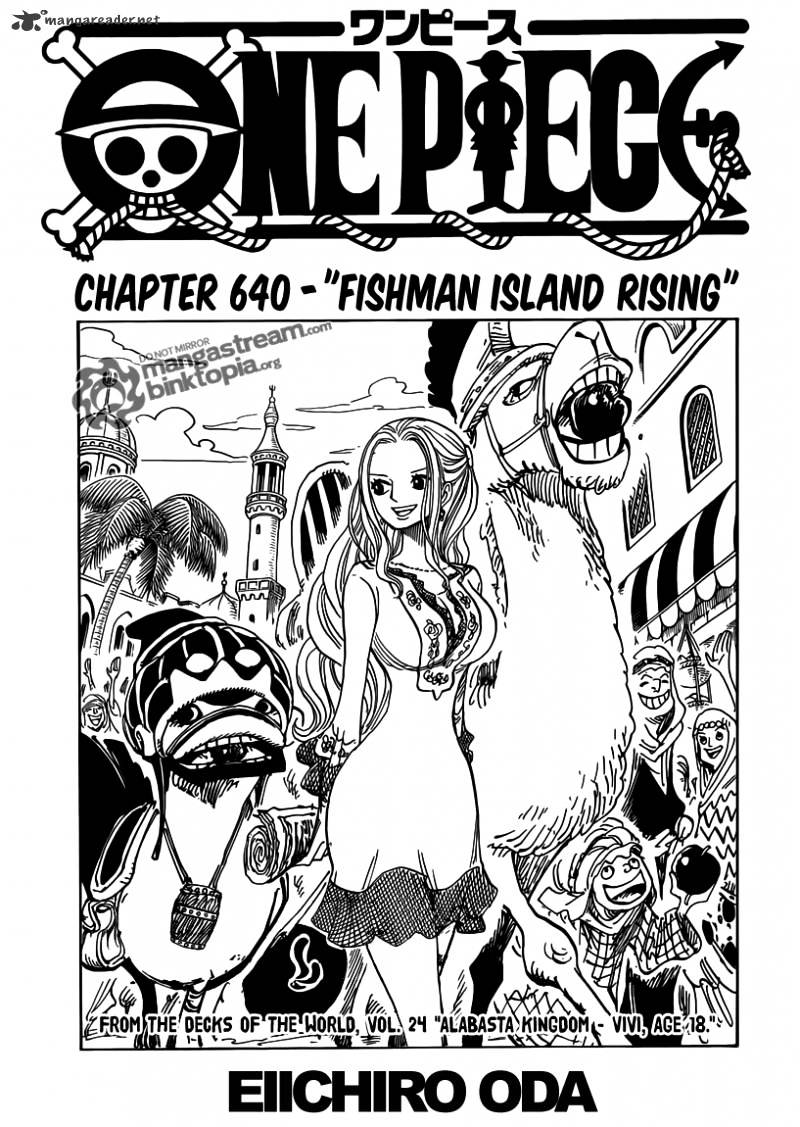 One Piece, Chapter 640 - Fishman Island Rising image 01