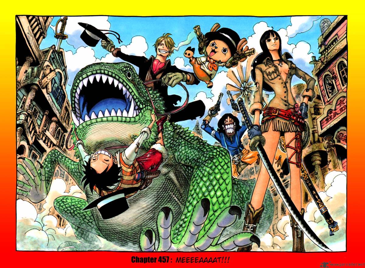 One Piece, Chapter 457 - Meeeeaaaat! image 01