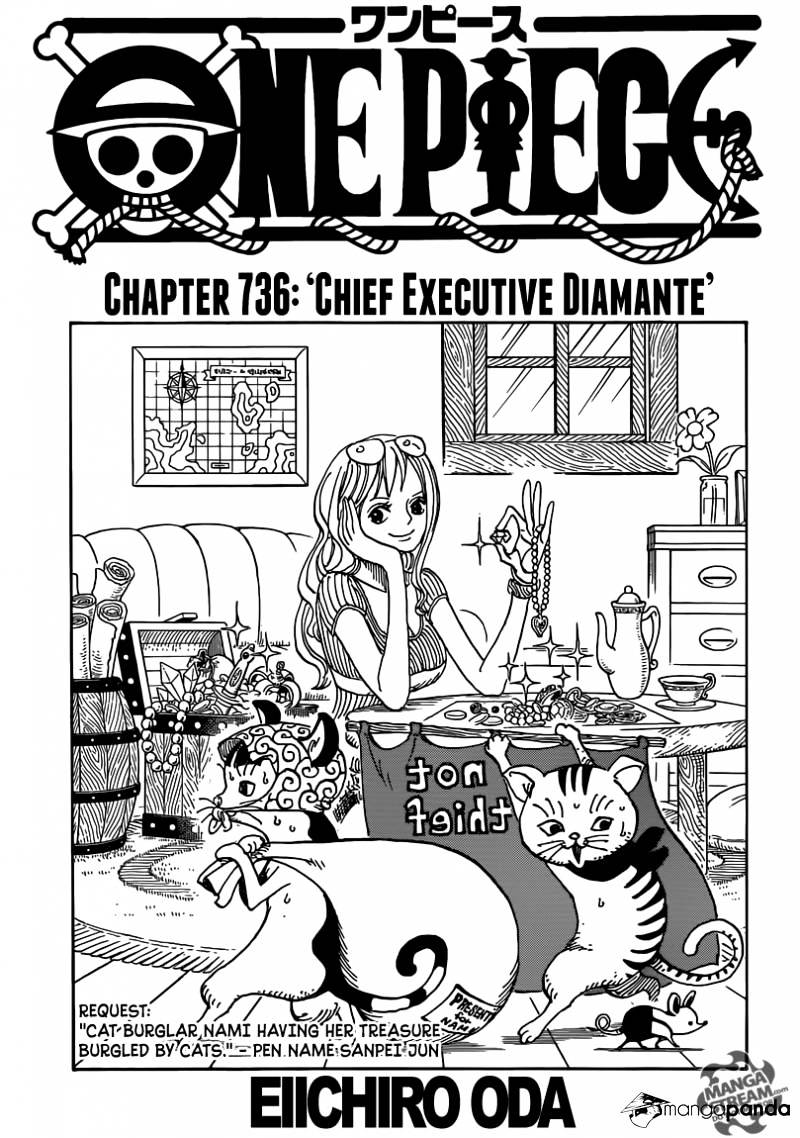 One Piece, Chapter 736 - Chief Executive Diamante image 01
