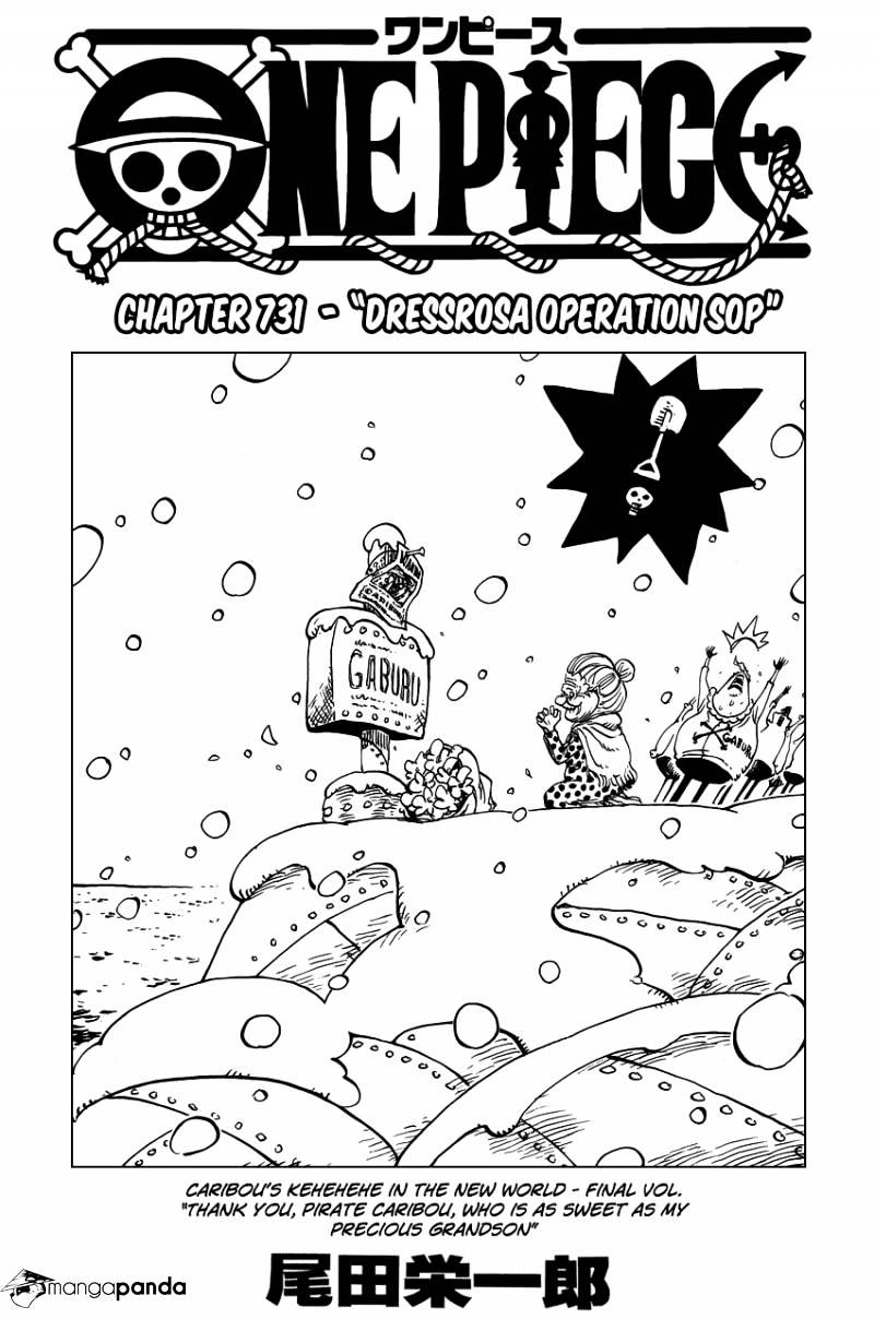 One Piece, Chapter 731 - Dressrosa Operation SOP image 01