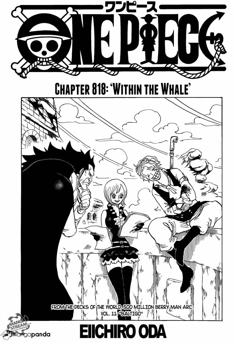One Piece, Chapter 818 - Within The Whale image 01