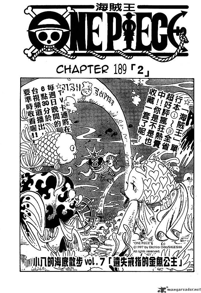 One Piece, Chapter 189 - 2 image 01