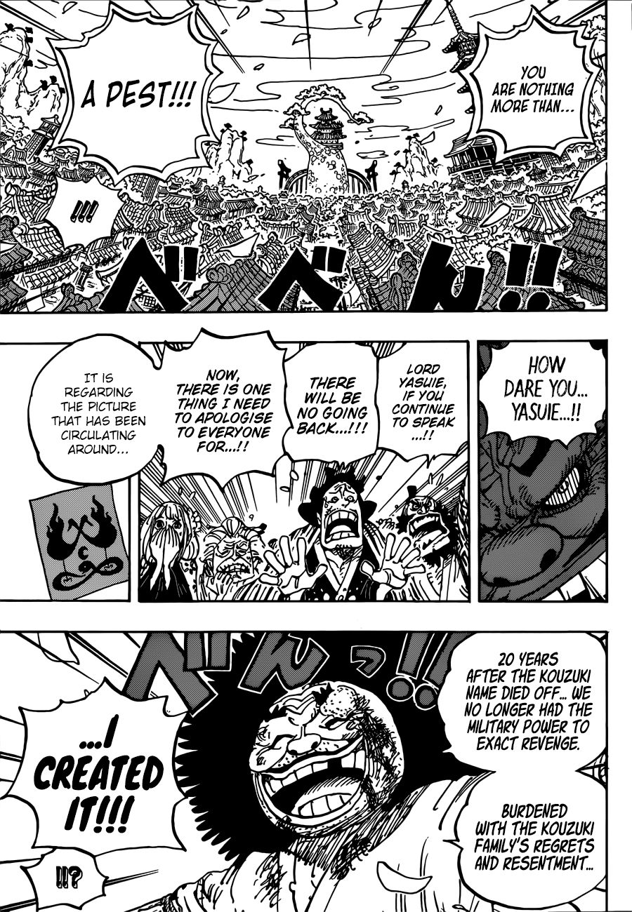 One Piece, Chapter 942 - The Daimyo of Hakumai, Shimotsuki Yasuie image 09