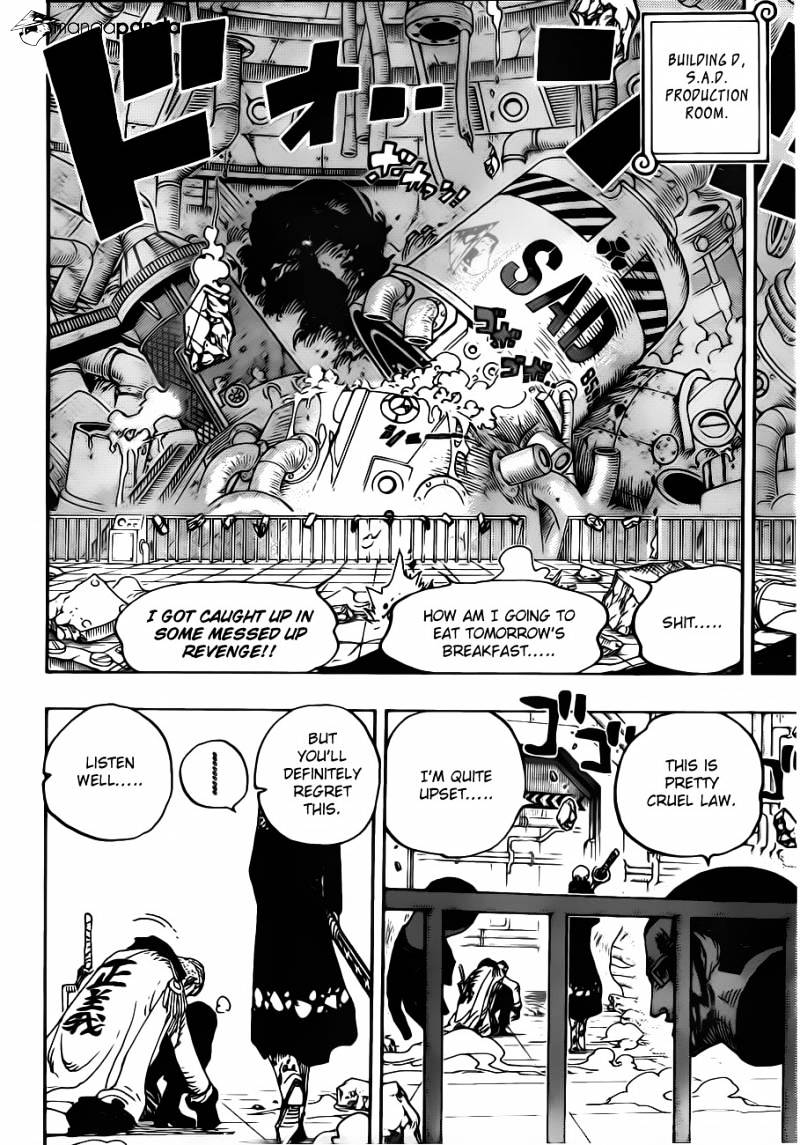 One Piece, Chapter 691 - The king of the land of death image 06