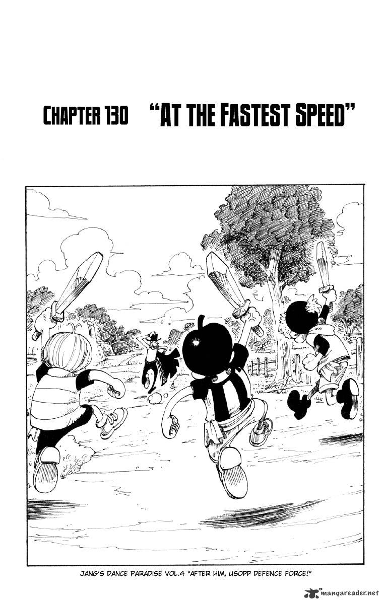 One Piece, Chapter 130 - The Fastest Speed image 01