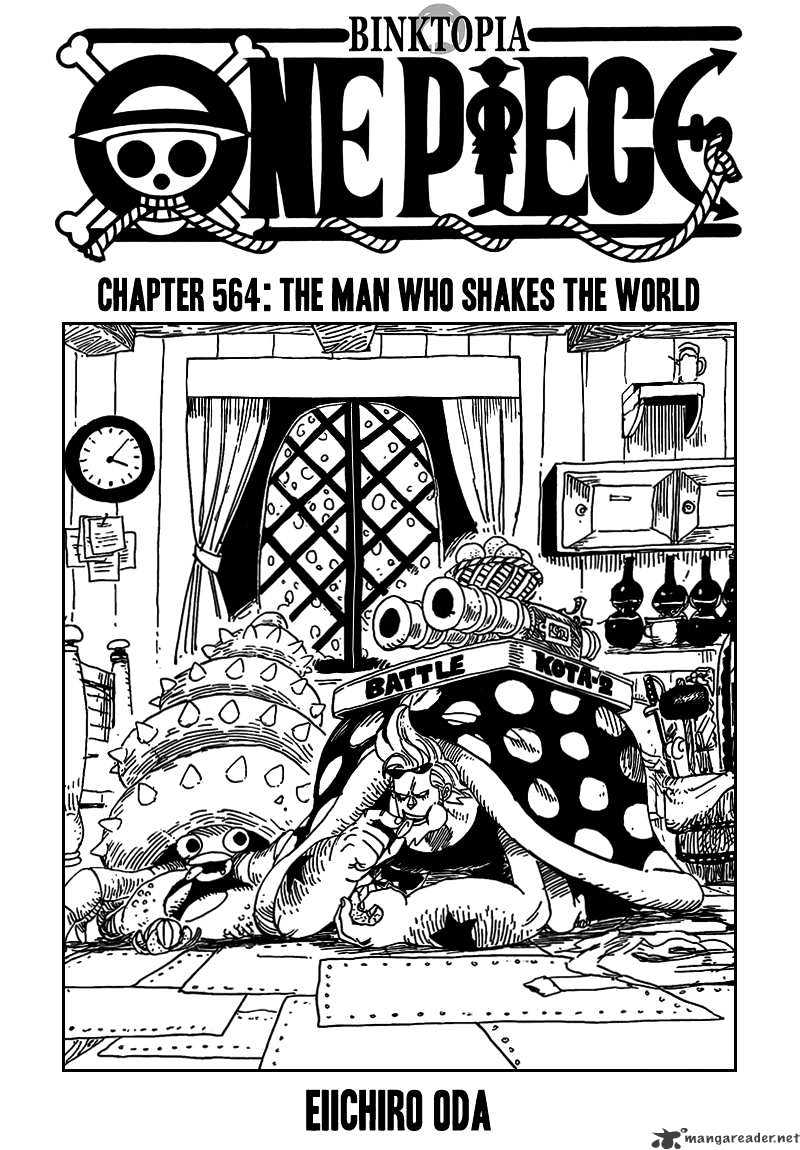 One Piece, Chapter 564 - The Man Who Shakes The World image 02