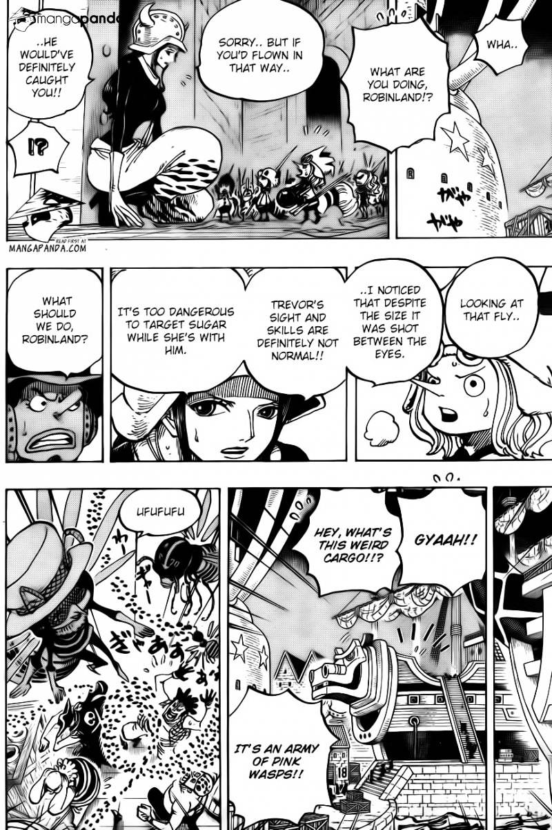One Piece, Chapter 738 - Trevor army, special executive Sugar image 09