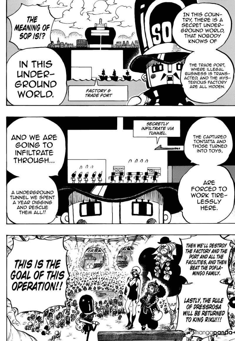 One Piece, Chapter 731 - Dressrosa Operation SOP image 06