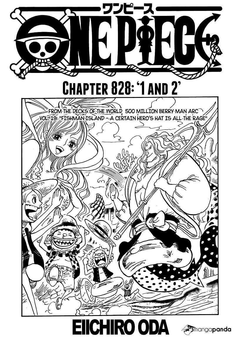 One Piece, Chapter 828 - 001 and 002 image 01