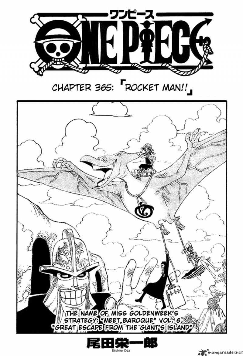 One Piece, Chapter 365 - Rocket Man!! image 01