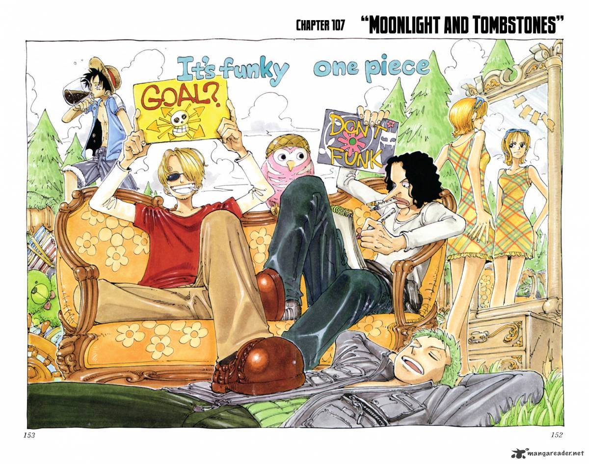 One Piece, Chapter 107 - Moonlight And The Gravestones image 01