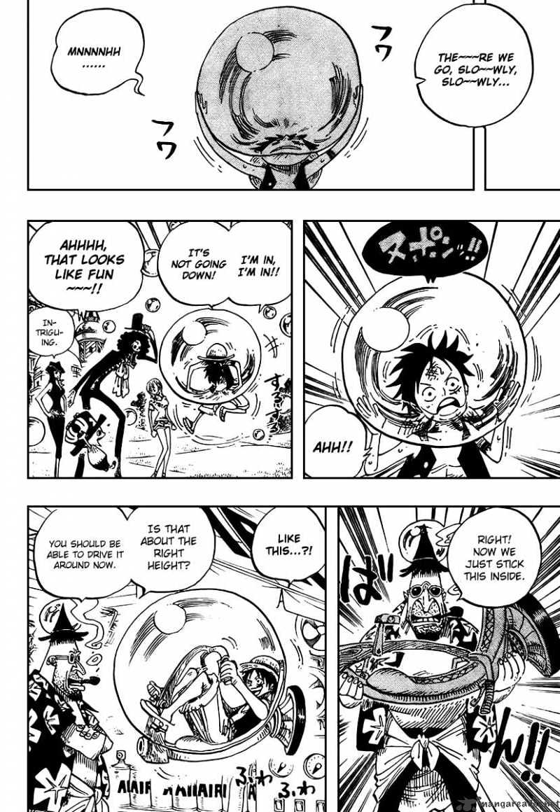 One Piece, Chapter 497 - Adventure On The Islands Of The Dancing Bubbles image 06